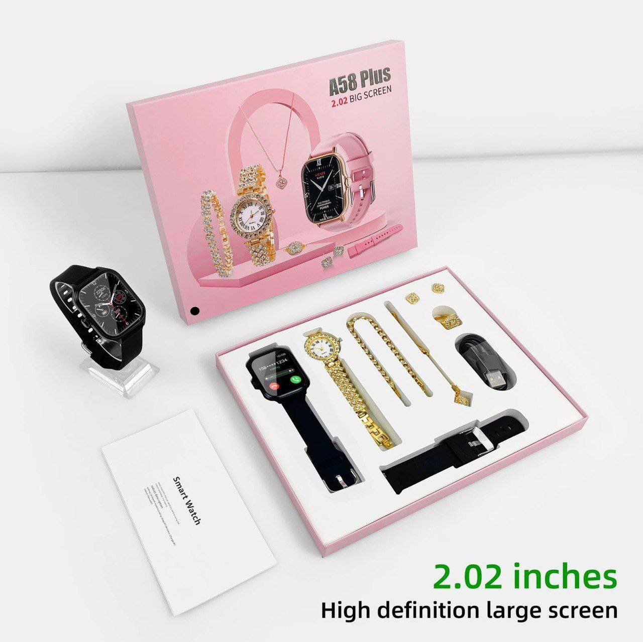 (A). LADIES SMARTWATCH SET A58 PLUS