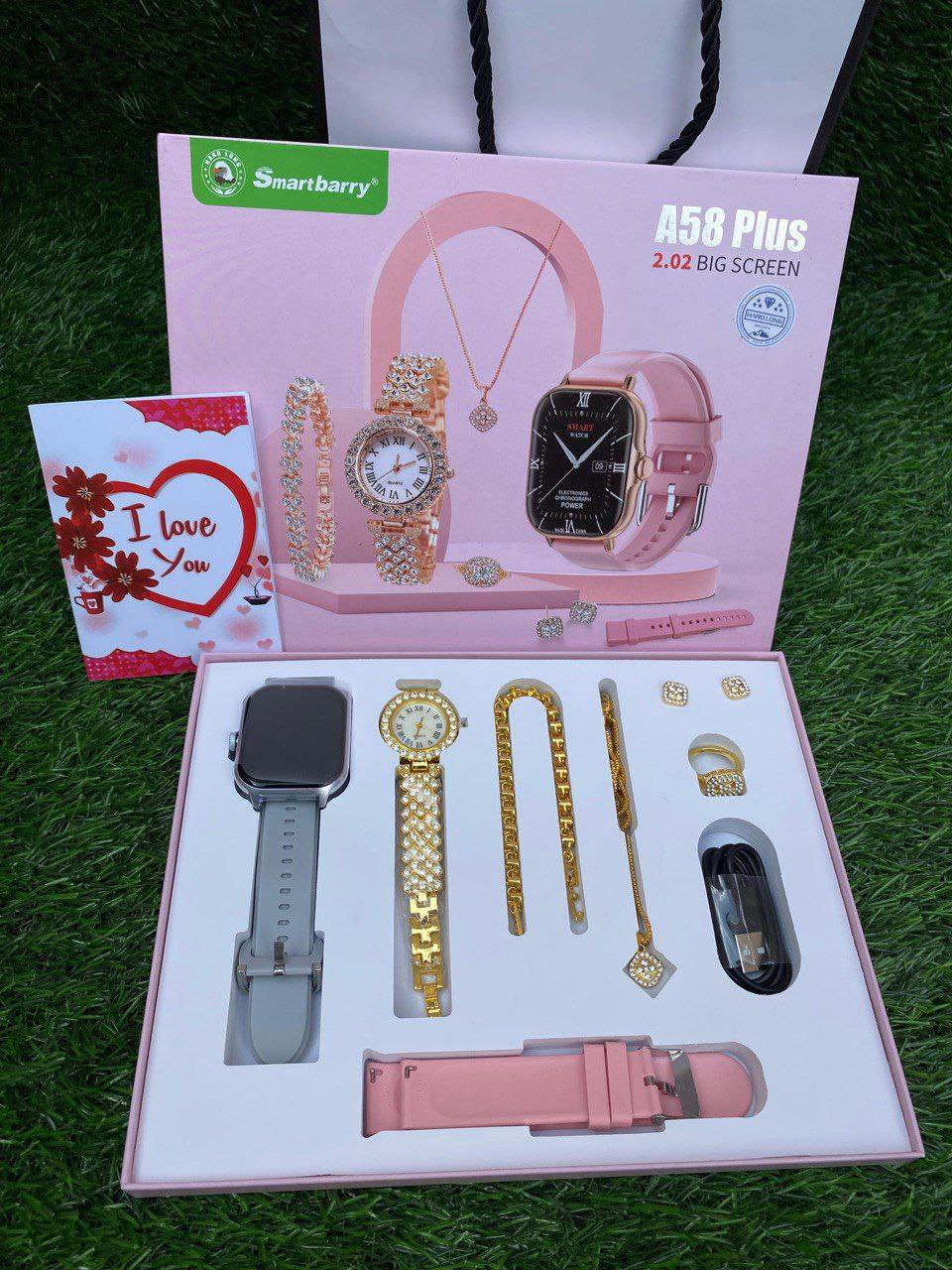 (A). LADIES SMARTWATCH SET A58 PLUS - Image 2